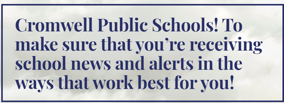School weather related calls/texts.