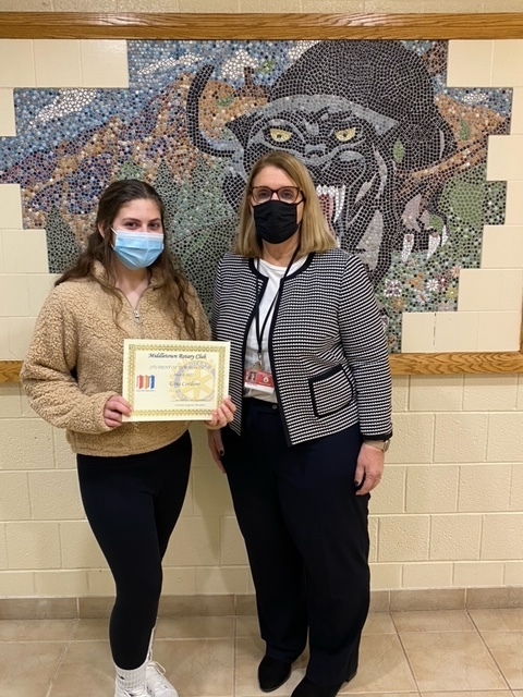 Gina Cordone Recognized by Rotary Club of Middletown