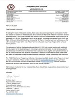 Half Day Wednesdays Letter 2-24-21