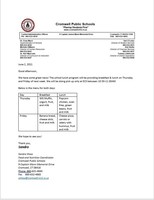 School Lunch Program - Great News!